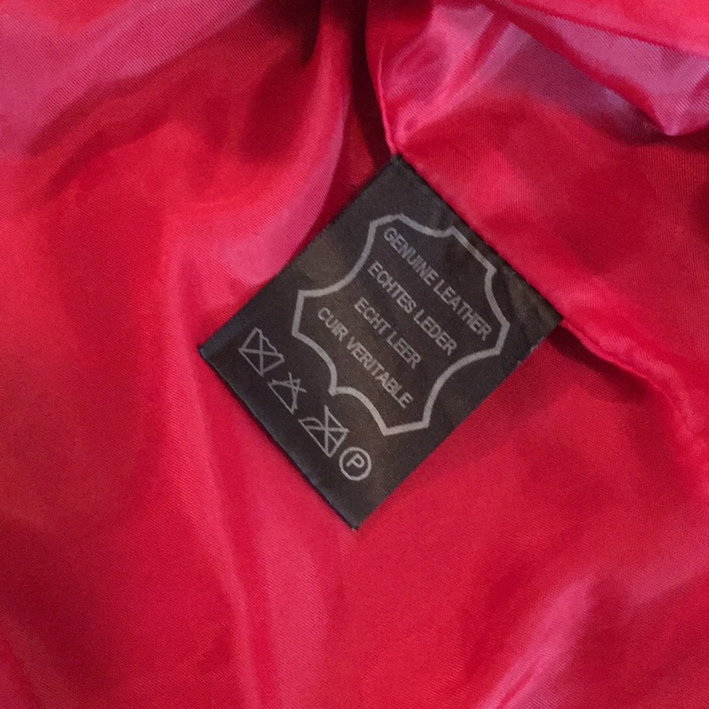 BiBA+pariscop red leather zipper jacket. Size 34. - Picture 3 of 6